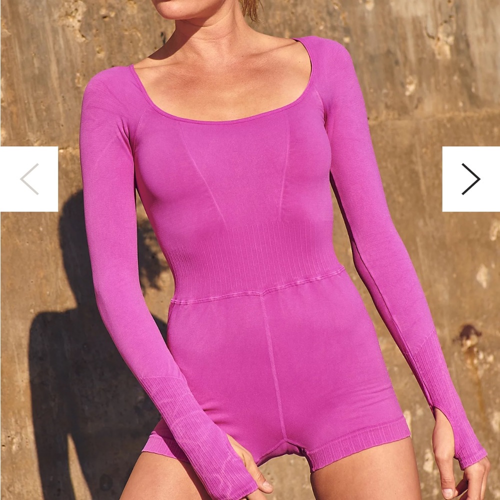Free People Good Karma Long Sleeve Runsie